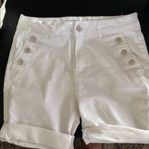 d. jeans High Waist White Shorts